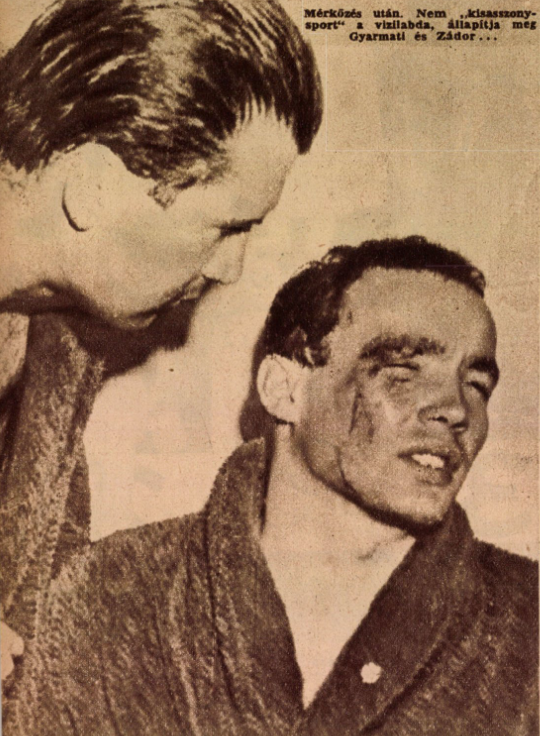 Képes Sport 1956. december 18. Garmati Dezső és Zádor Ervin a szovjetek elleni mérkőzés után